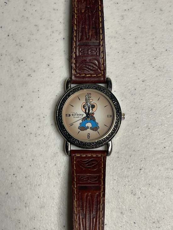 Disney Other - Vintage Disney Time Works Cowboy Mickey Mouse Western Watch w Leather Strap